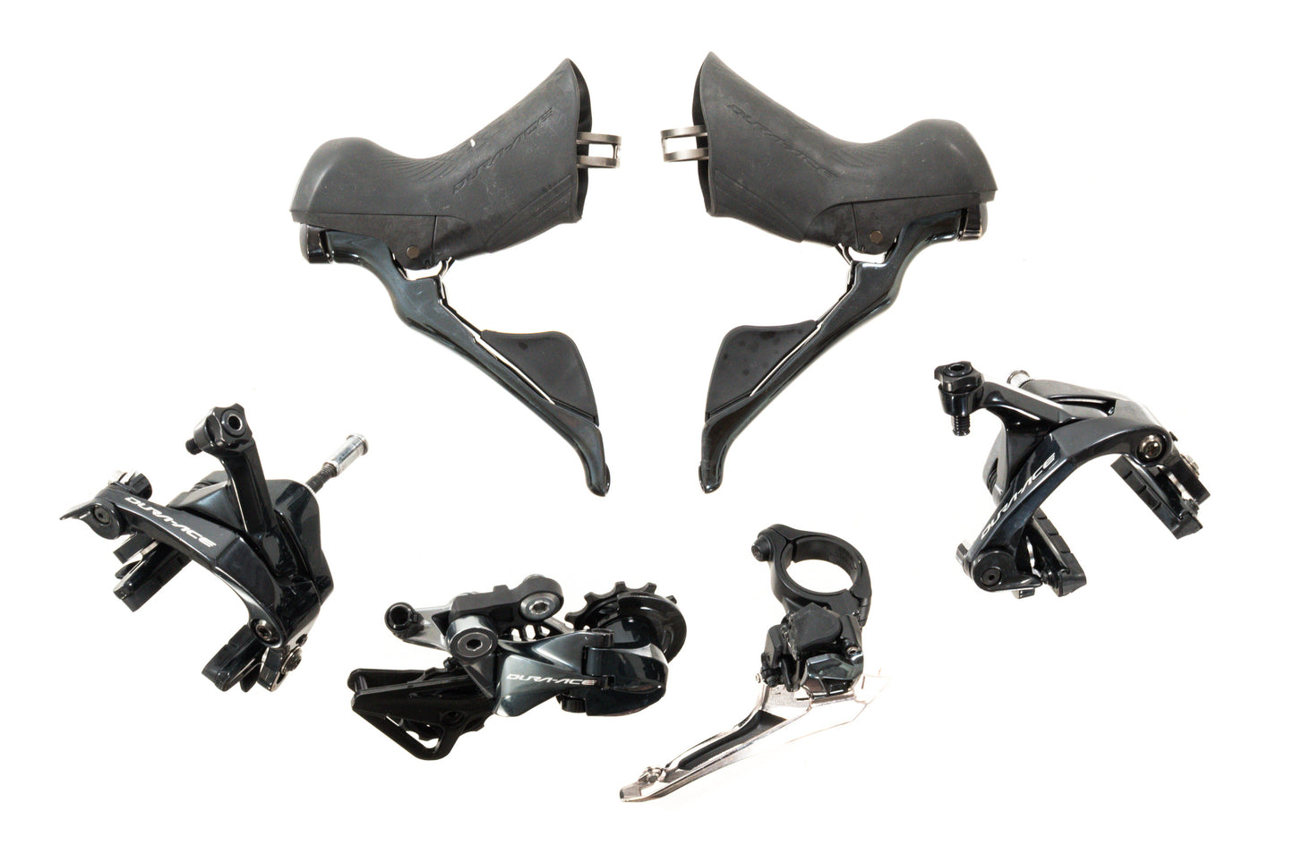 USED Shimano Dura-Ace R9100 Road Rim Brake Groupset Shifters, Derailleurs, Brake Calipers