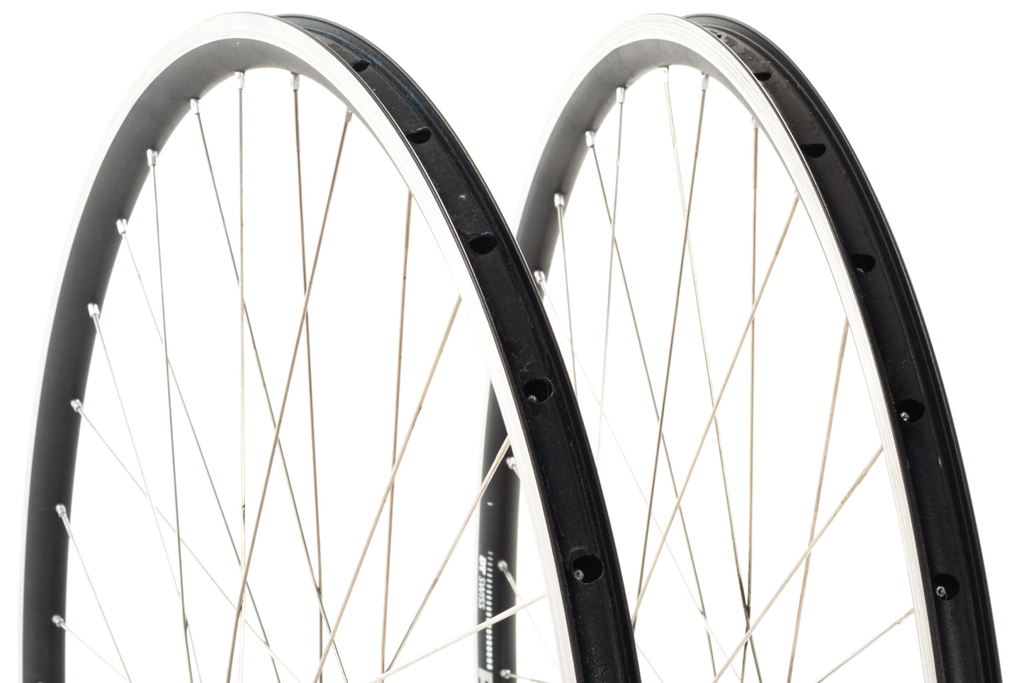 USED DT Swiss RR411 700C Road Rim Brake Wheelset w/ Chris King HS Green Quick Release Hubs