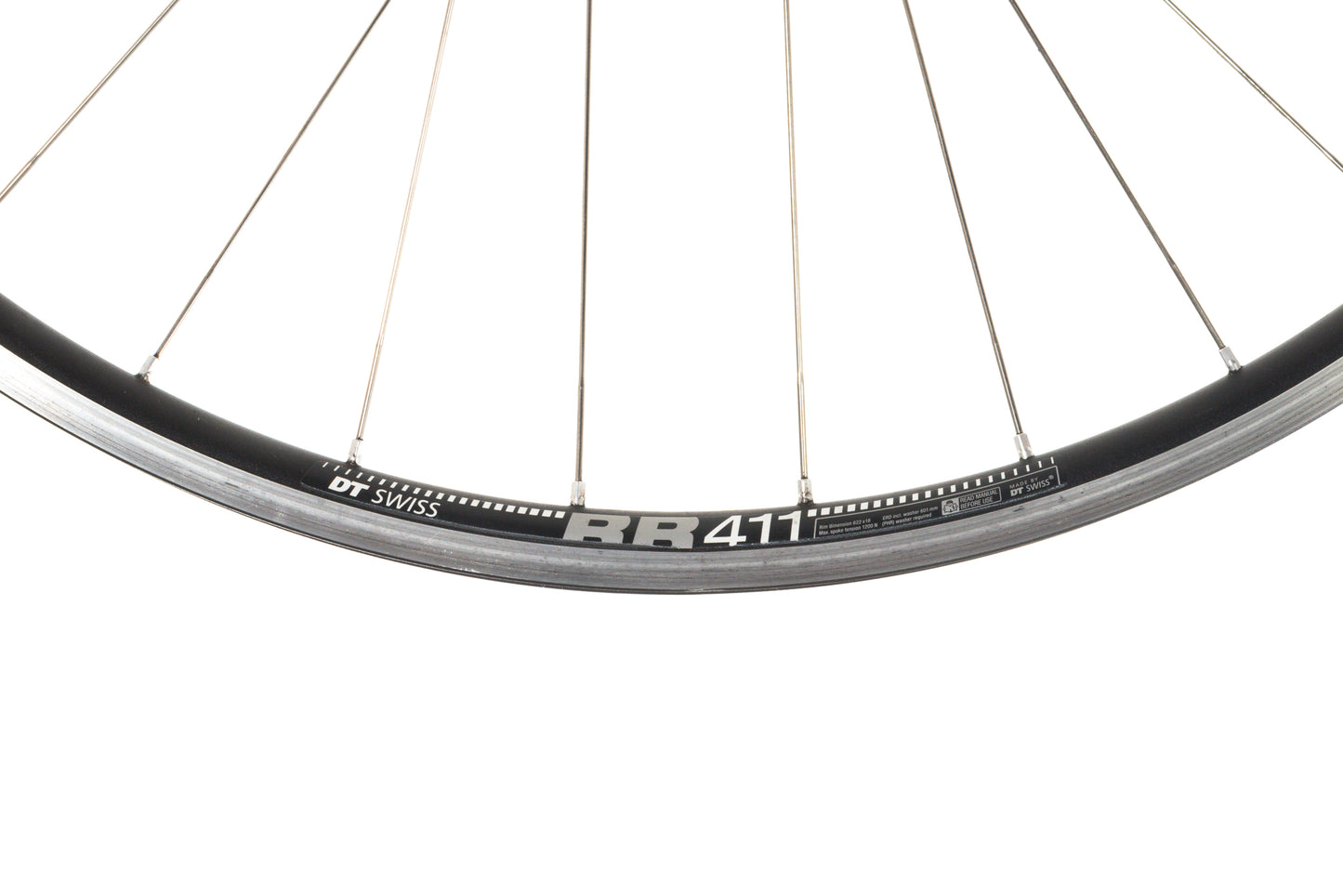 USED DT Swiss RR411 700C Road Rim Brake Wheelset w/ Chris King HS Green Quick Release Hubs