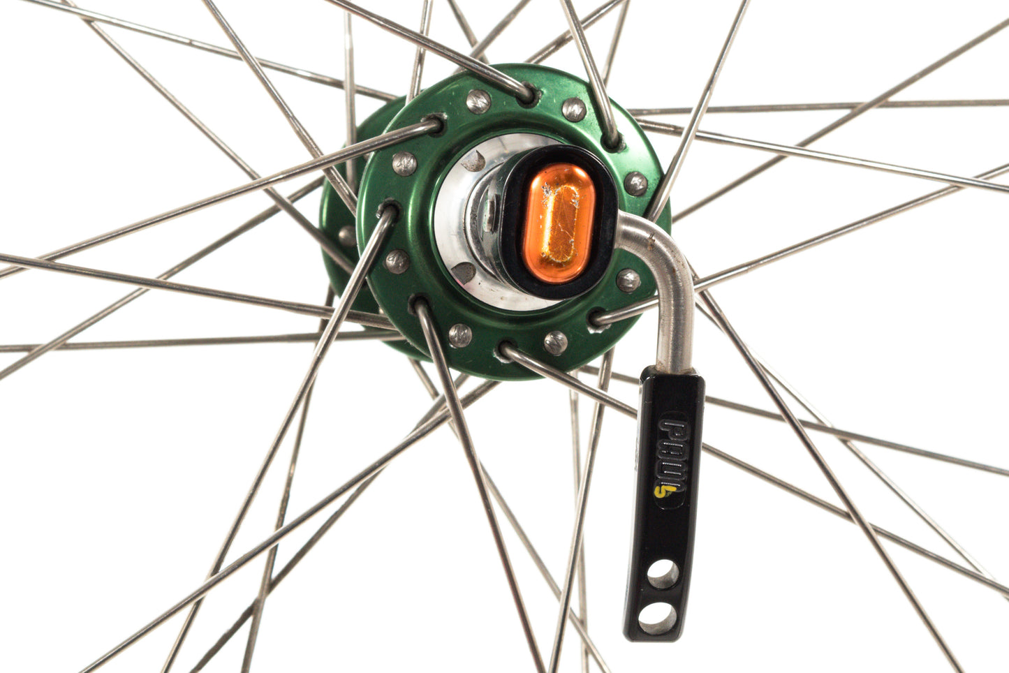 USED DT Swiss RR411 700C Road Rim Brake Wheelset w/ Chris King HS Green Quick Release Hubs