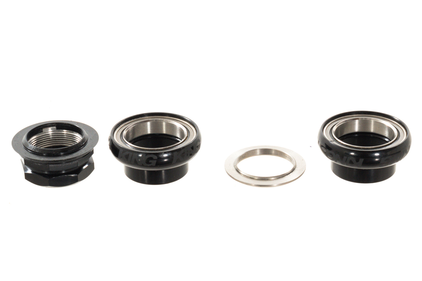 USED Chris King GripNut 1" Threaded Headset Black Sotto Voce Sealed Bearing