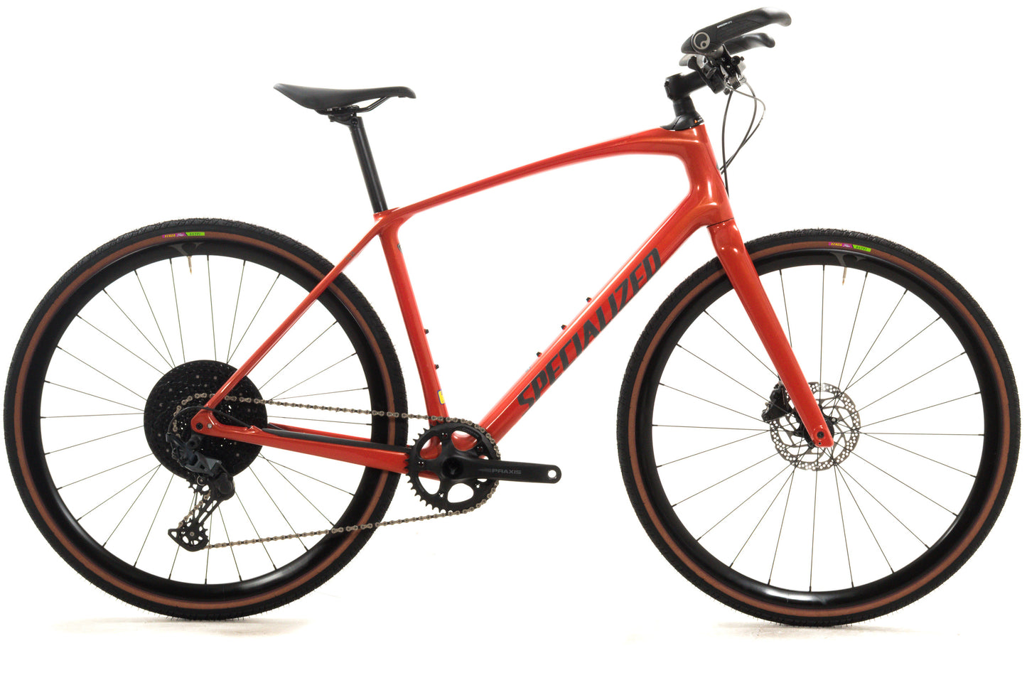 NEW DEMO 2021 Specialized Sirrus X 5.0 Medium Carbon Flat Bar Gravel / Hybrid Bike Red