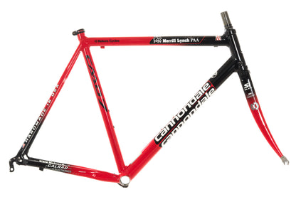 USED Cannondale CAAD7 56cm Aluminum Road Bike Frame w/ Carbon Slice Fork Red