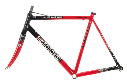 USED Cannondale CAAD7 56cm Aluminum Road Bike Frame w/ Carbon Slice Fork Red