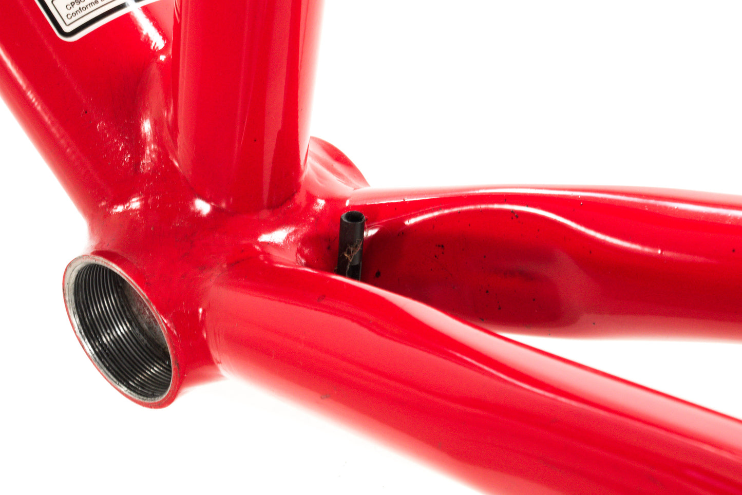 USED Cannondale CAAD7 56cm Aluminum Road Bike Frame w/ Carbon Slice Fork Red