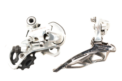 USED Shimano Dura-Ace 7700/7703 Triple 3x9 speed Road Groupset Silver