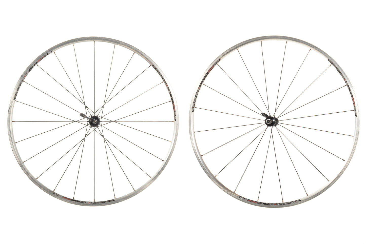 USED Real Design Ultra Sphere 700C Road Wheelset 10 Speed Rim Brake QR 1365g Silver
