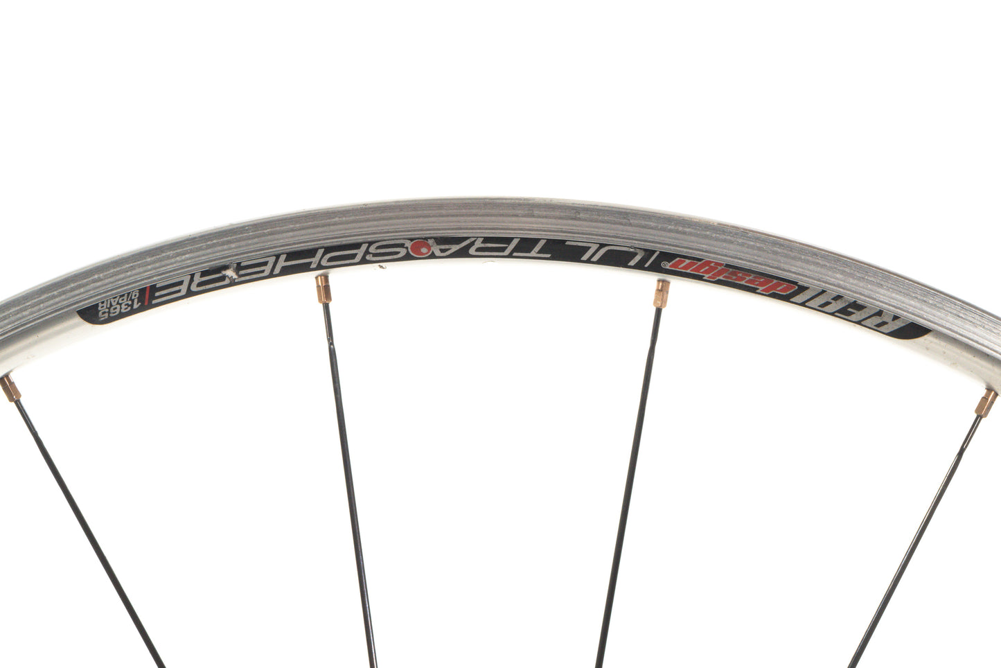 USED Real Design Ultra Sphere 700C Road Wheelset 10 Speed Rim Brake QR 1365g Silver