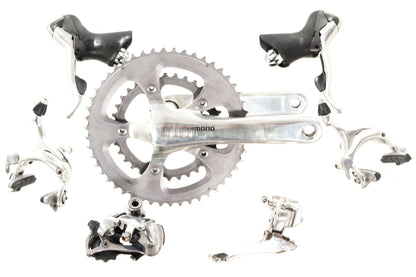 USED Shimano Dura-Ace 7800 2x10 speed Mixed Road Groupset Silver Compact