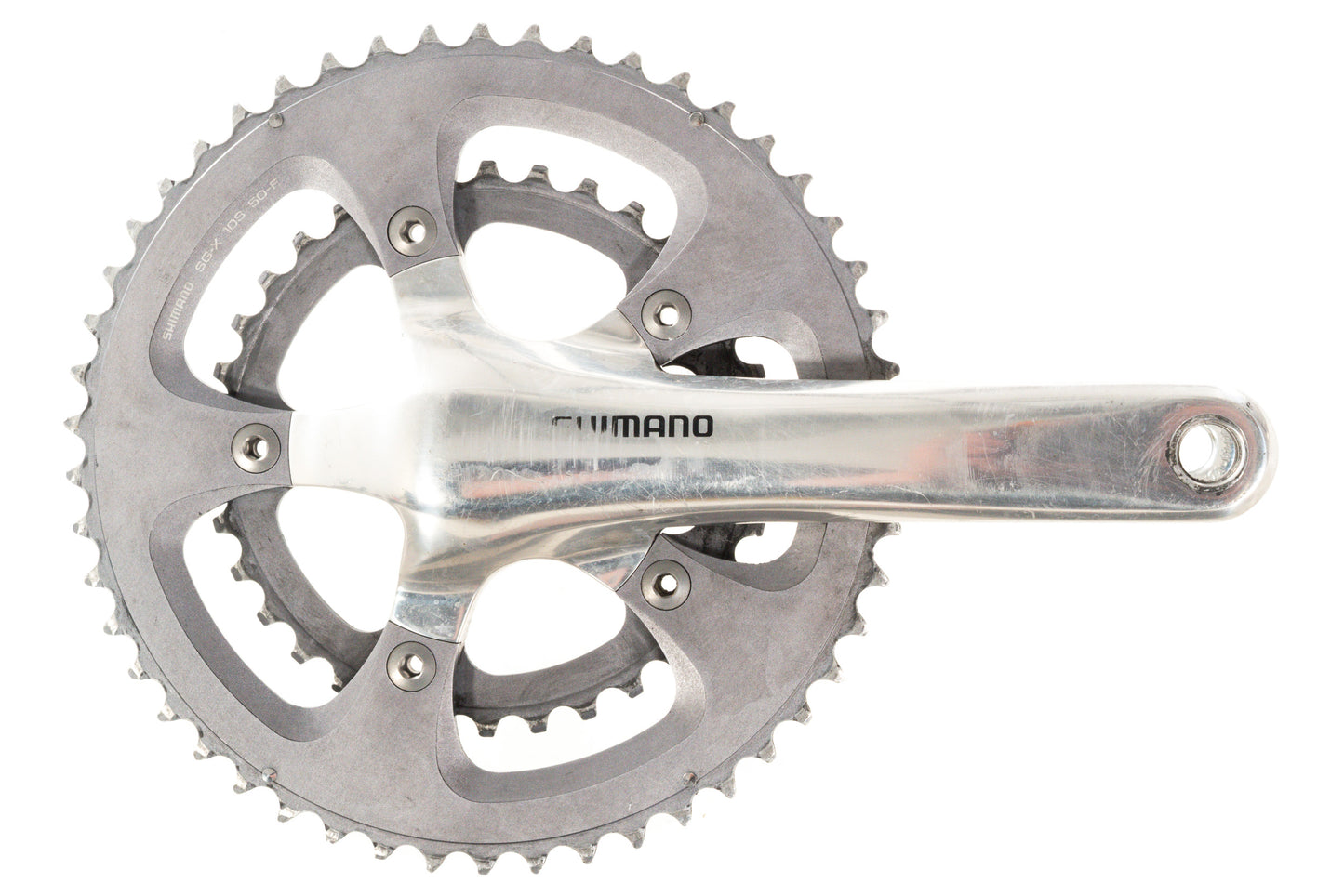 USED Shimano Dura-Ace 7800 2x10 speed Mixed Road Groupset Silver Compact