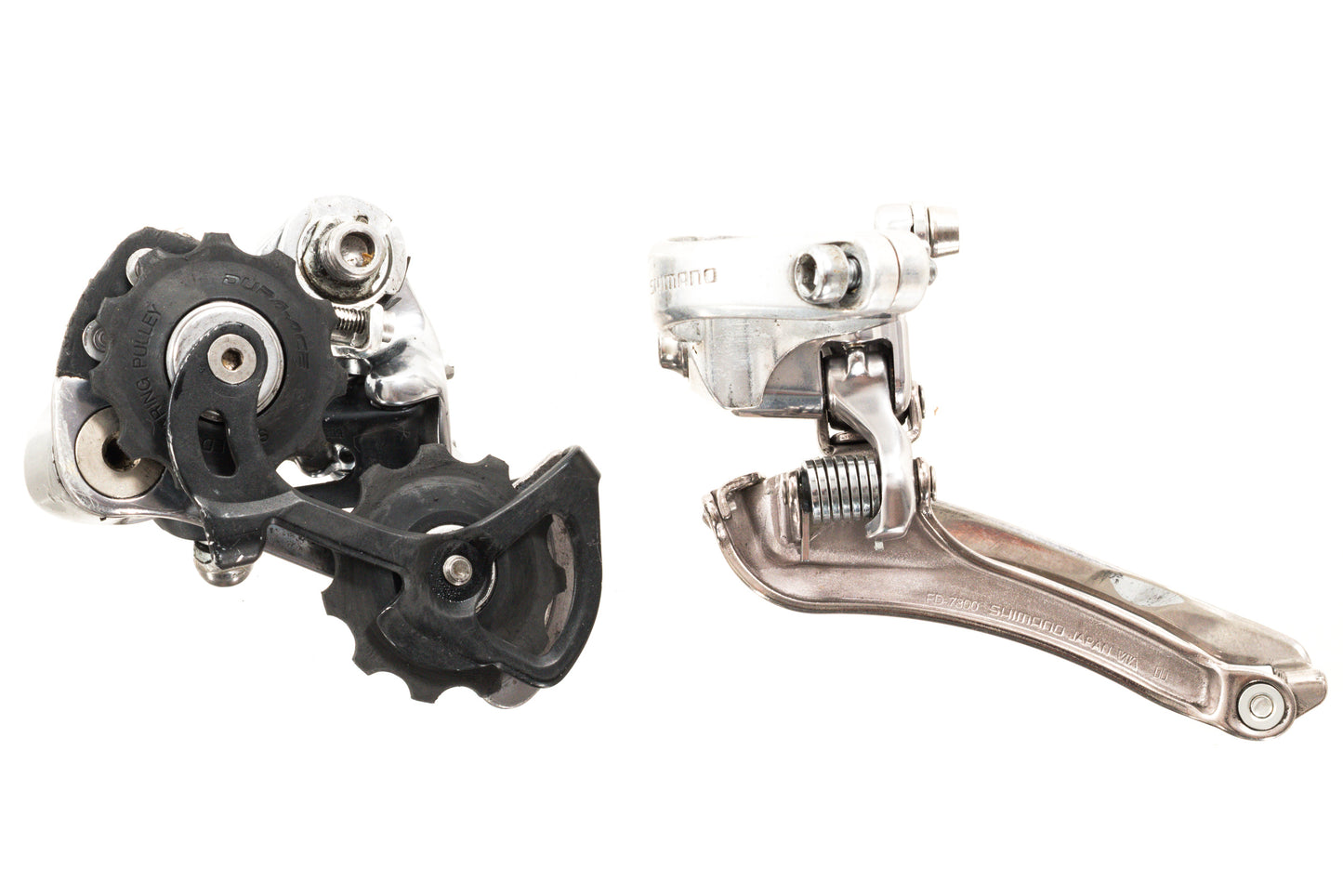 USED Shimano Dura-Ace 7800 2x10 speed Mixed Road Groupset Silver Compact