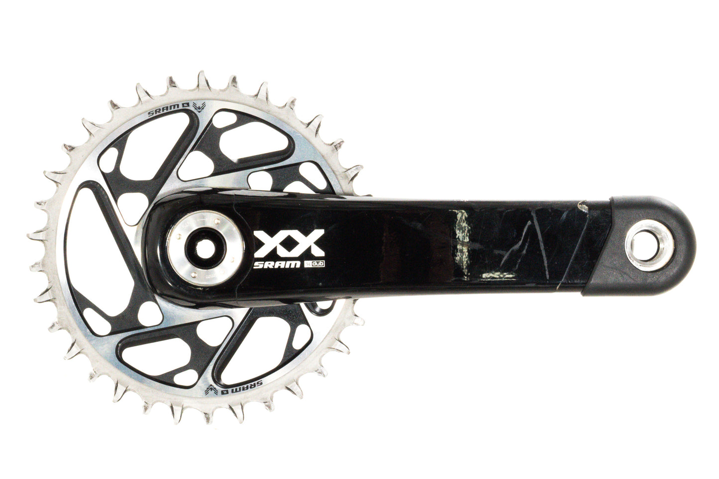 USED SRAM XX SL Eagle T-Type Crankset - 12-Speed, 34t Chainring, Direct Mount, DUB Spindle Interface, Black 175mm