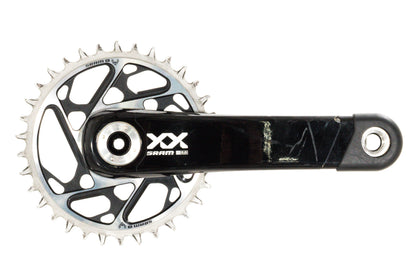 USED SRAM XX SL Eagle T-Type Crankset - 12-Speed, 34t Chainring, Direct Mount, DUB Spindle Interface, Black 175mm