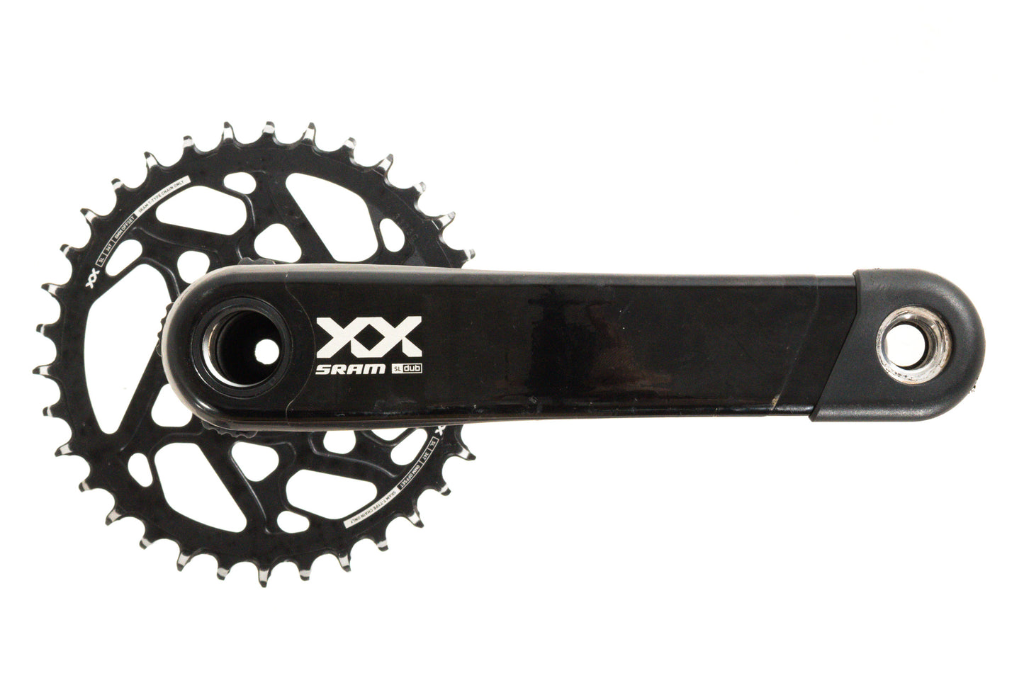 USED SRAM XX SL Eagle T-Type Crankset - 12-Speed, 34t Chainring, Direct Mount, DUB Spindle Interface, Black 175mm