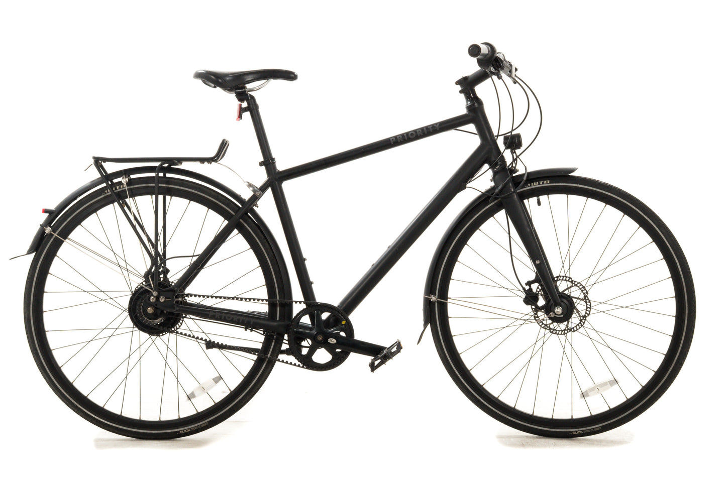 USED Priority Continuum Onyx 19" Belt Drive Enviolo Commuter Bike Black
