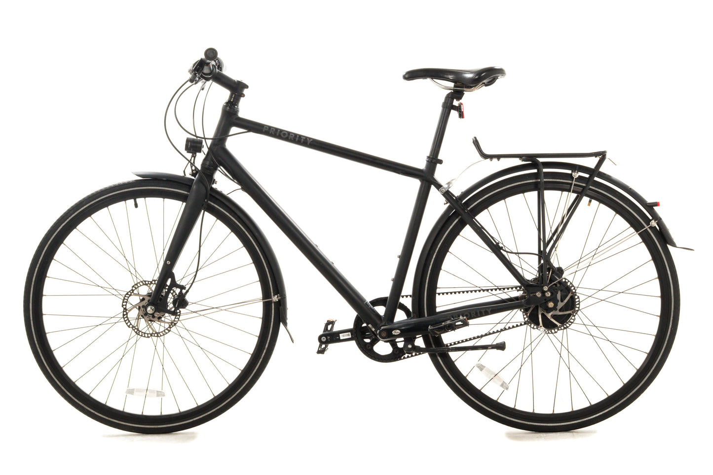 USED Priority Continuum Onyx 19" Belt Drive Enviolo Commuter Bike Black