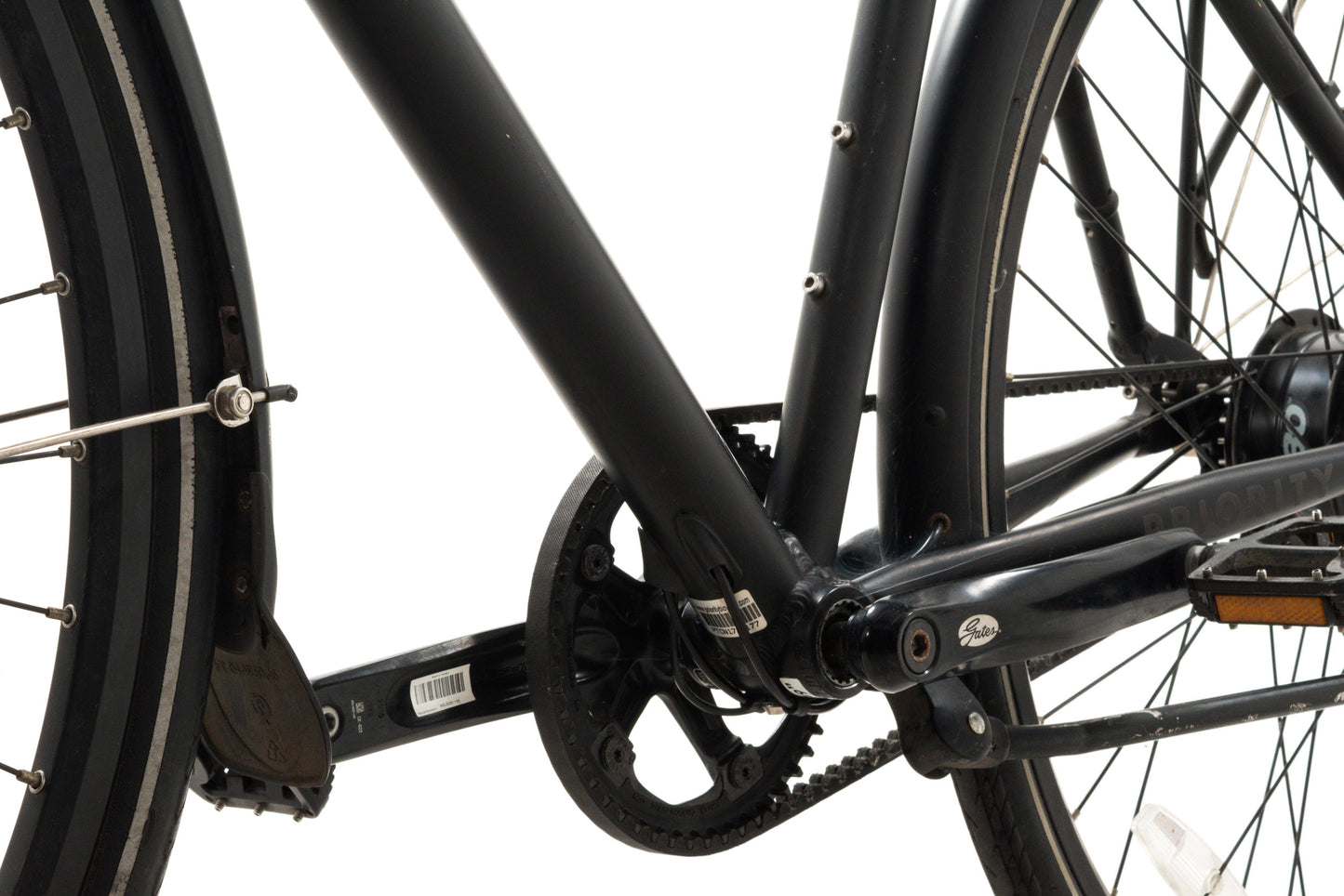 USED Priority Continuum Onyx 19" Belt Drive Enviolo Commuter Bike Black