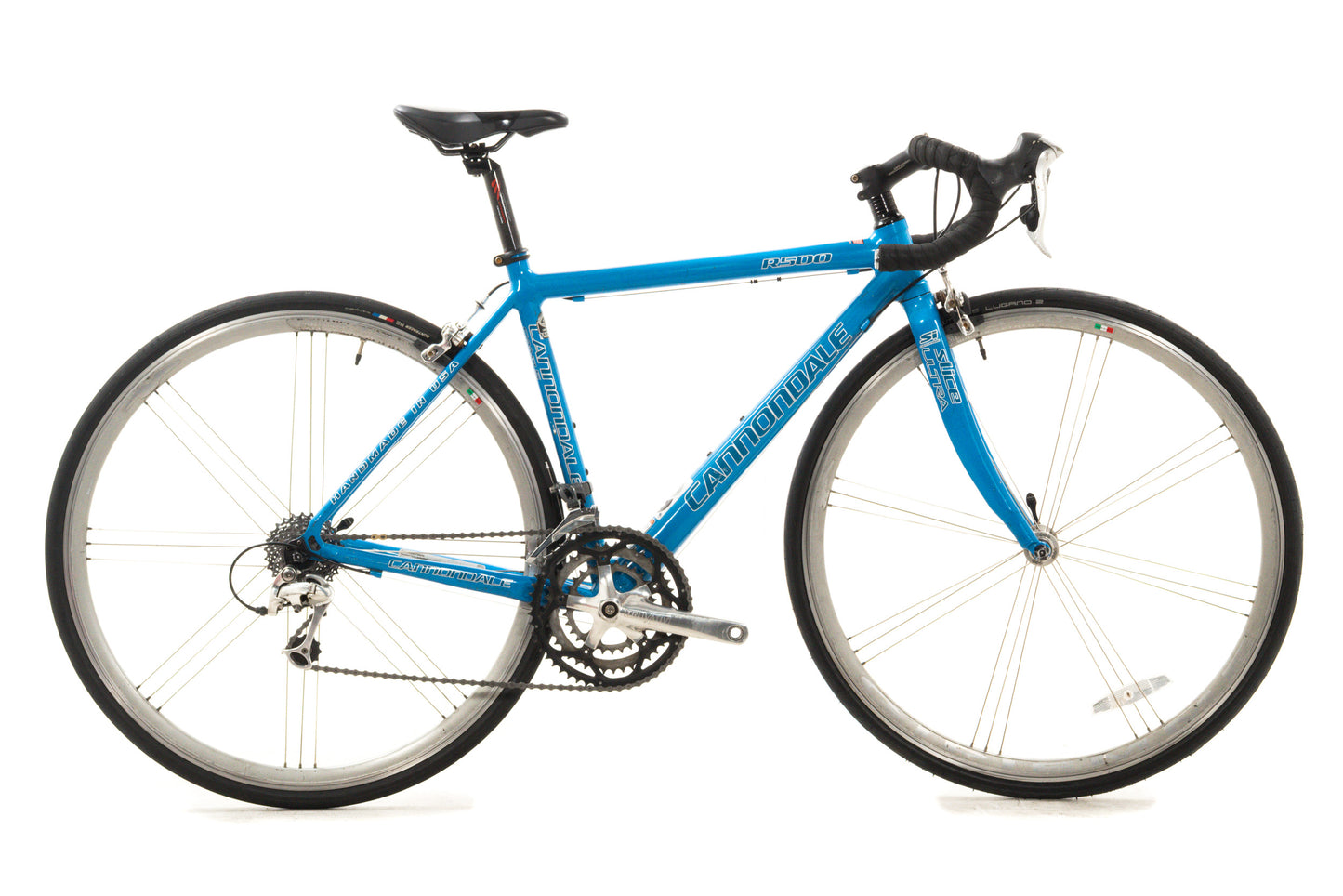 USED Cannondale CAAD4 R500 47cm Aluminum Road Bike Shimano 3x9 speed Blue