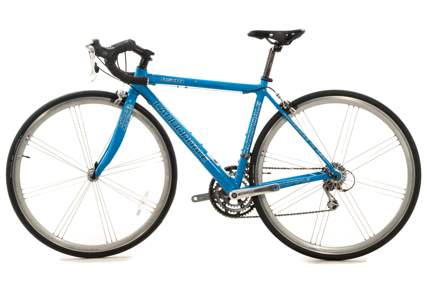 USED Cannondale CAAD4 R500 47cm Aluminum Road Bike Shimano 3x9 speed Blue