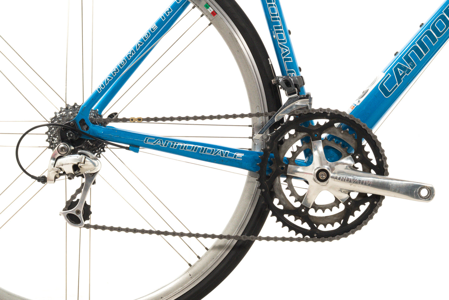 USED Cannondale CAAD4 R500 47cm Aluminum Road Bike Shimano 3x9 speed Blue