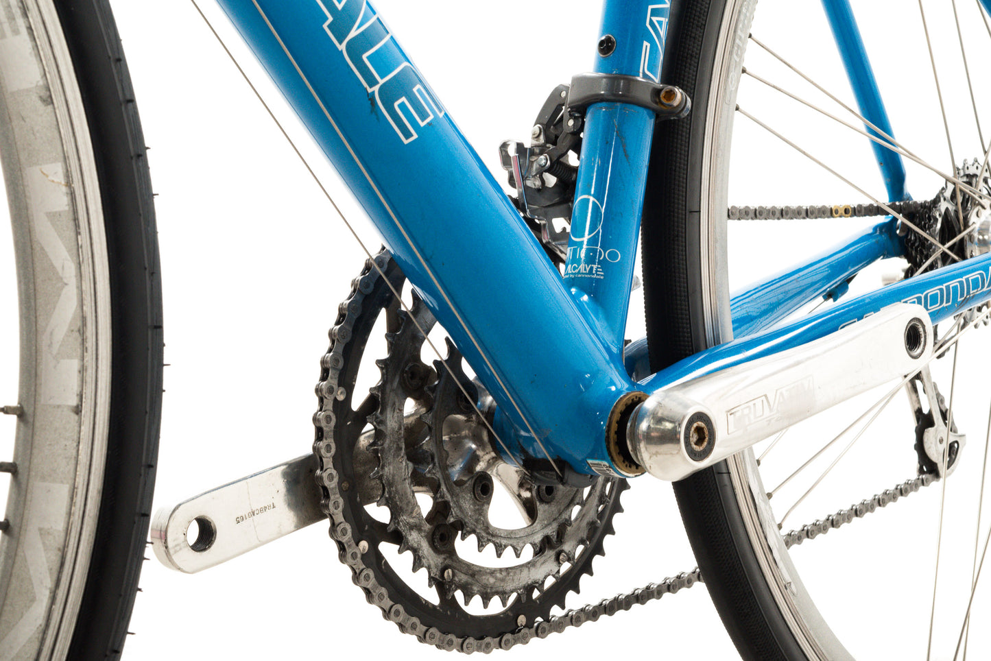 USED Cannondale CAAD4 R500 47cm Aluminum Road Bike Shimano 3x9 speed Blue