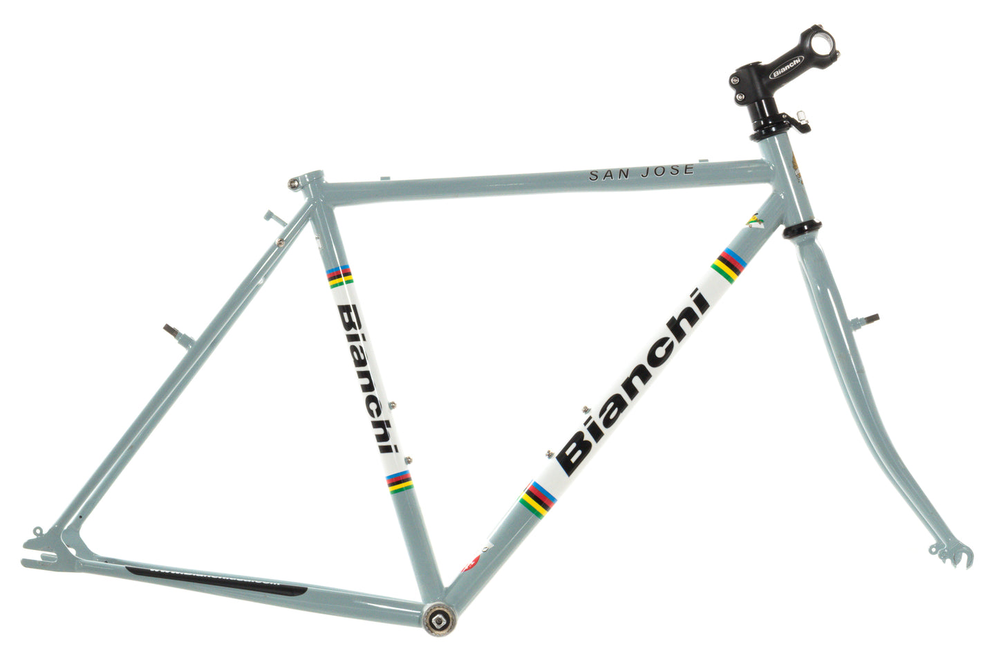 NEW (blemished) Bianchi San Jose 52cm Single Speed Cyclocross Gravel Frameset Canti-Brakes Celeste