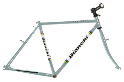 NEW (blemished) Bianchi San Jose 52cm Single Speed Cyclocross Gravel Frameset Canti-Brakes Celeste