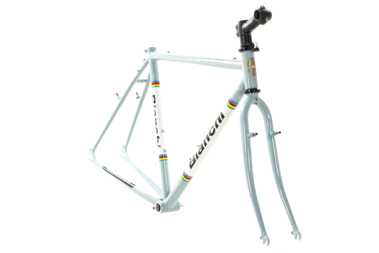 NEW (blemished) Bianchi San Jose 52cm Single Speed Cyclocross Gravel Frameset Canti-Brakes Celeste
