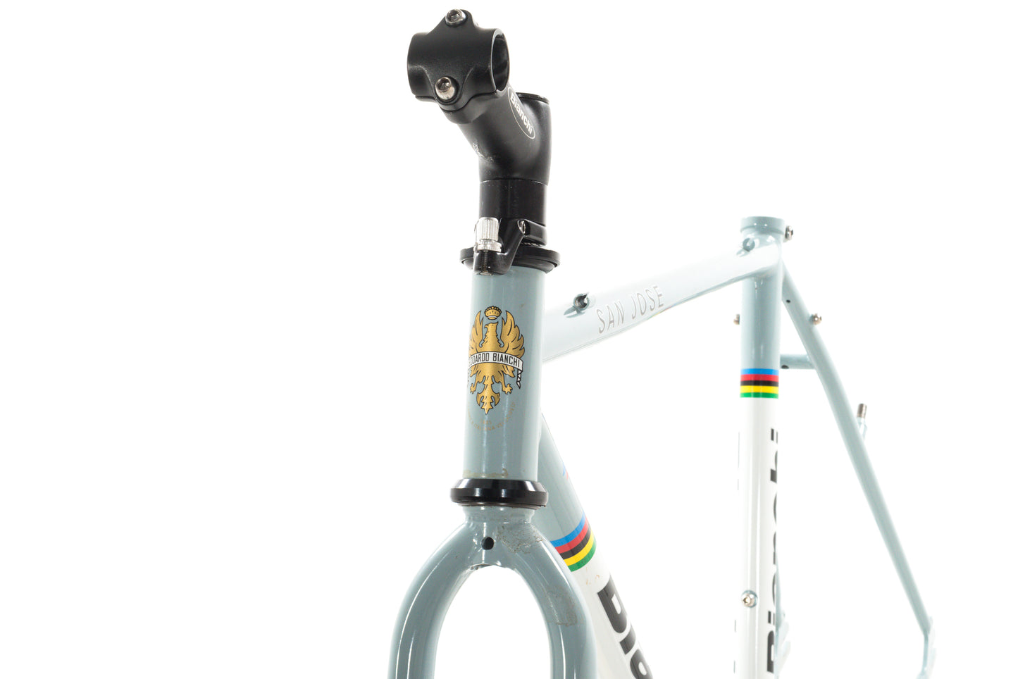 NEW (blemished) Bianchi San Jose 52cm Single Speed Cyclocross Gravel Frameset Canti-Brakes Celeste