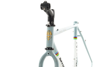 NEW (blemished) Bianchi San Jose 52cm Single Speed Cyclocross Gravel Frameset Canti-Brakes Celeste