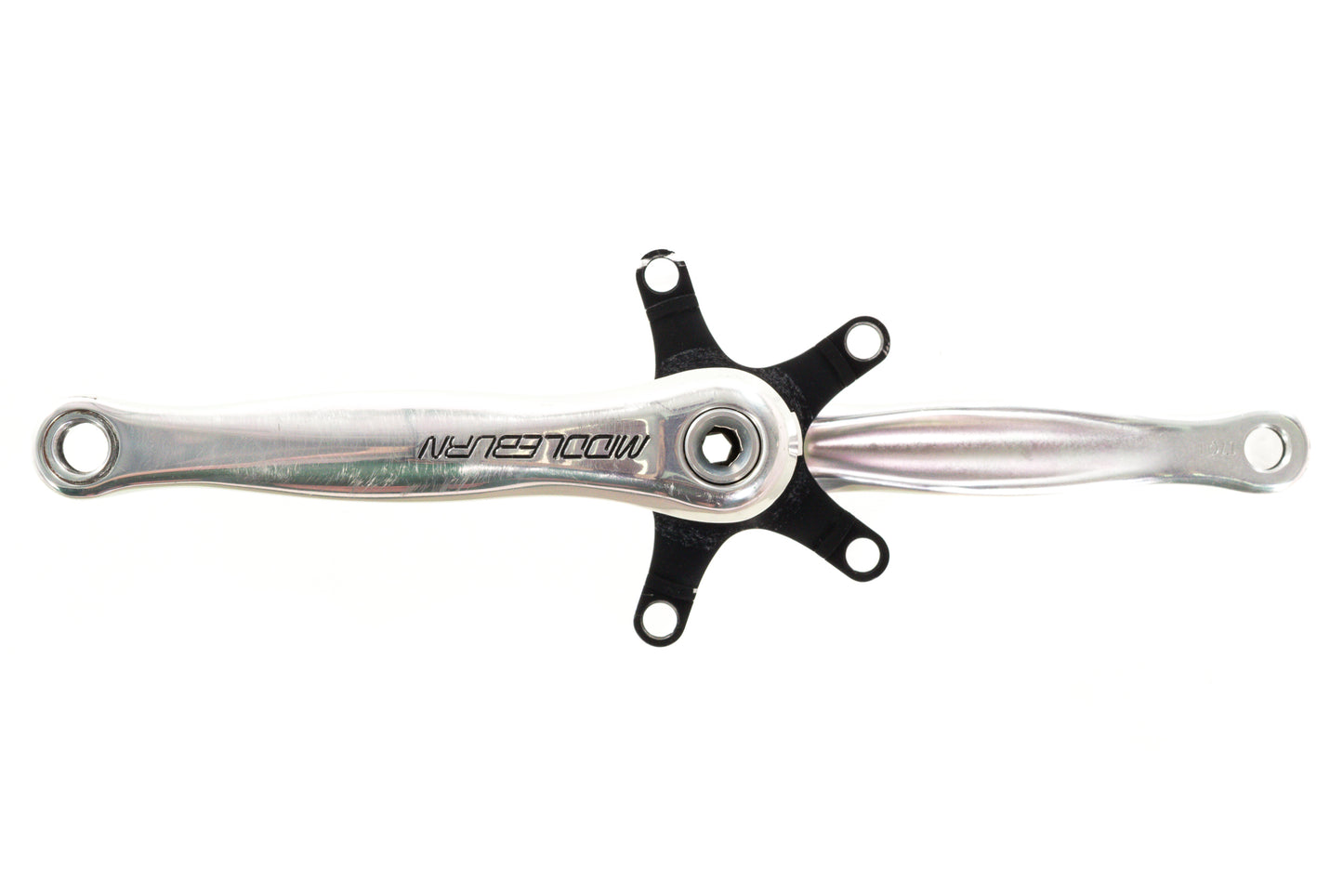 USED Middleburn RS8 X Type 170mm Boost Crankset 24mm Hollow Spindle Polished Silver