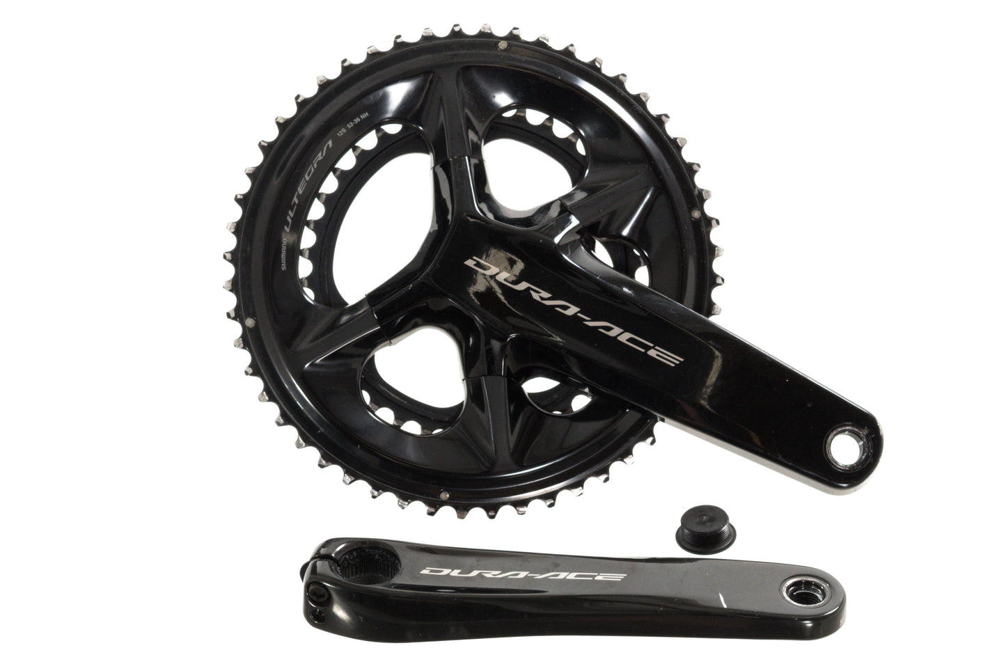 USED Shimano Dura-Ace FC-R9200 172.5mm Road Crankset w/ Ultegra 52/26T 2x12 speed Chainrings