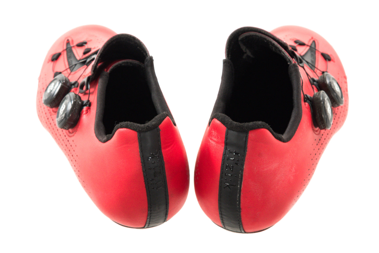 USED Fizik Infinito R1 Men's Carbon Road Bike Shoes Red/Black, Size 42 US 9