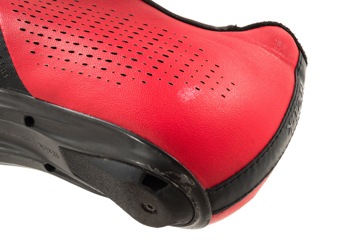 USED Fizik Infinito R1 Men's Carbon Road Bike Shoes Red/Black, Size 42 US 9