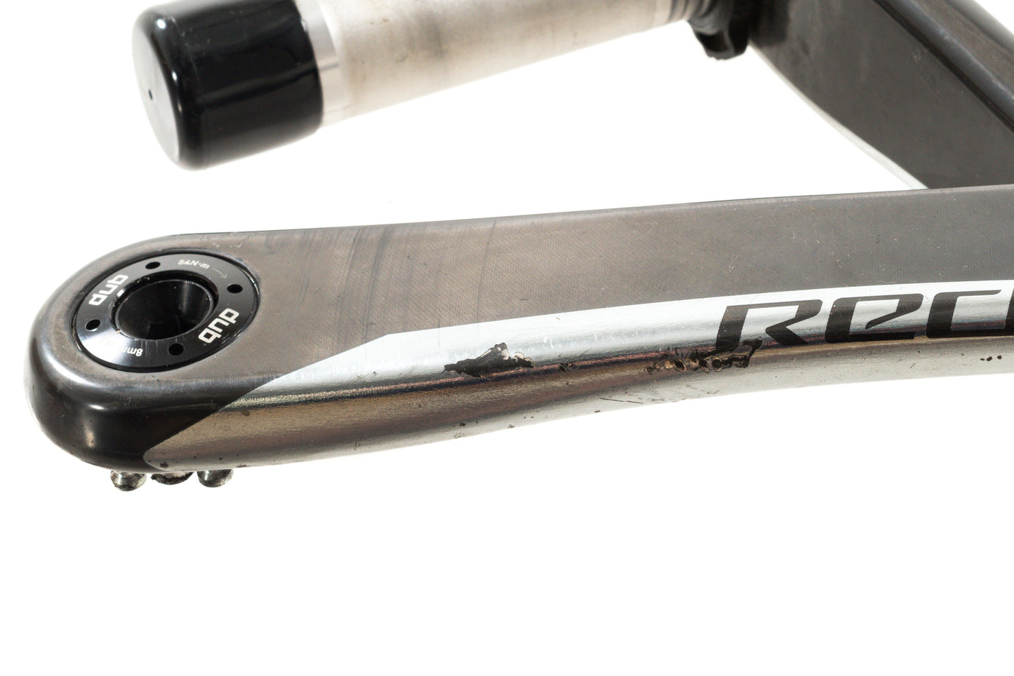 USED SRAM RED AXS Crank Arm Assembly - 170mm, 8-Bolt Direct Mount, DUB Spindle Interface, Natural Carbon, D1