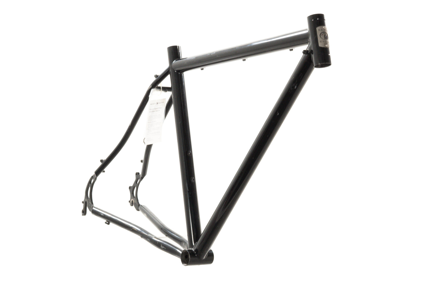 USED Seven Cycles 52cm Black Titanium Gravel/Cyclecross Frame Quick Release Disc Brake