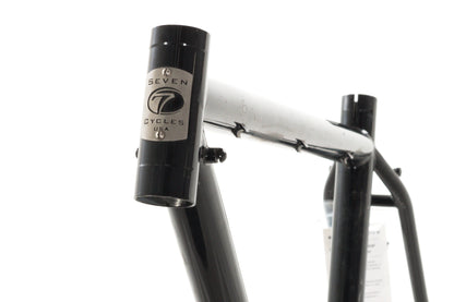USED Seven Cycles 52cm Black Titanium Gravel/Cyclecross Frame Quick Release Disc Brake