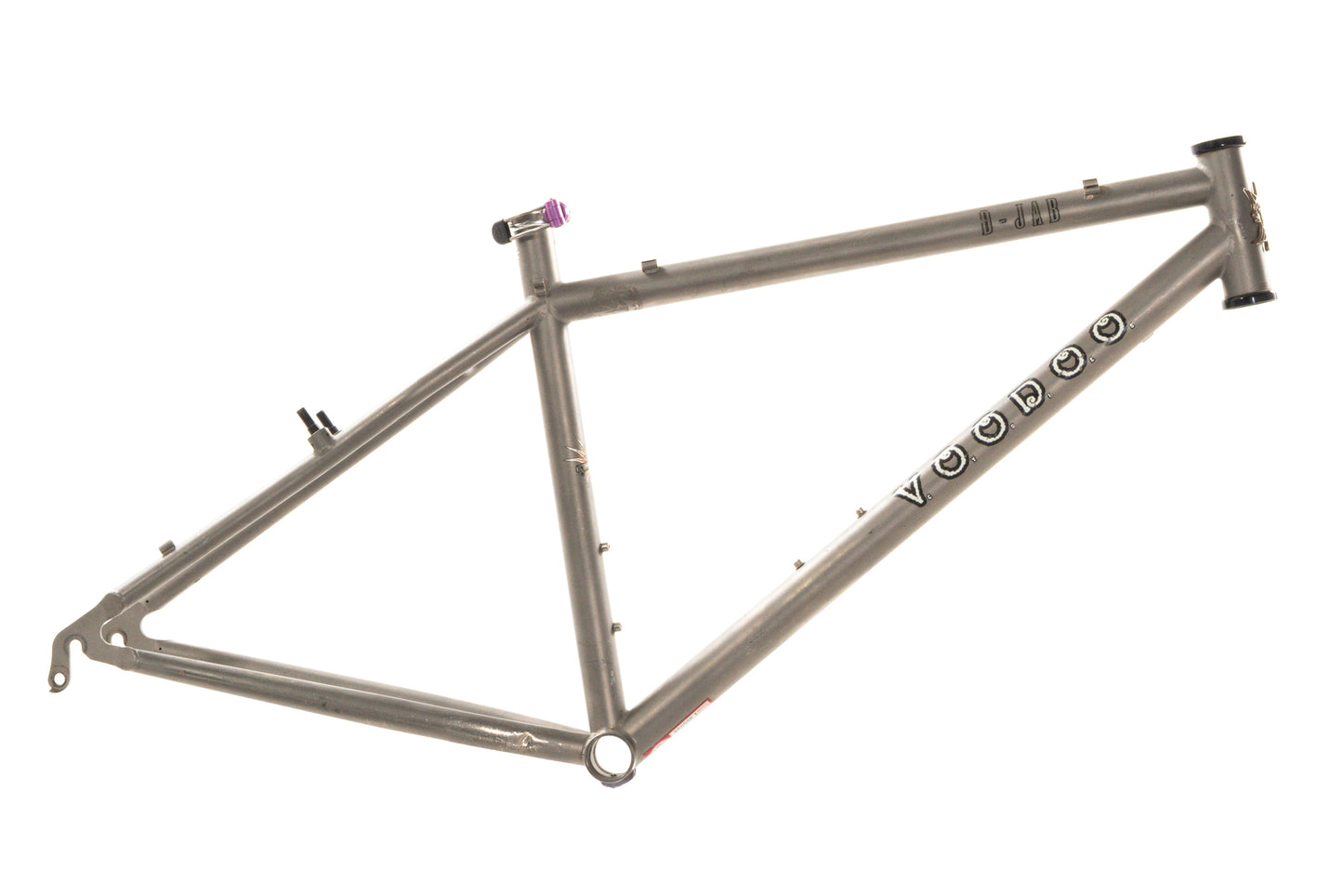 USED 1997 Voodoo Cycles D-JAB 16" Small Titanium 26" Wheel Hardtail Mountain Frame QR Rim Brake