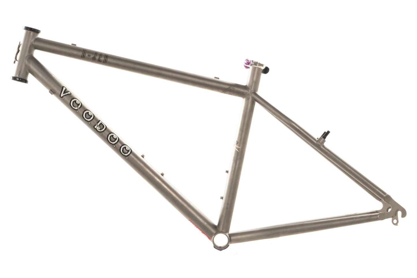 USED 1997 Voodoo Cycles D-JAB 16" Small Titanium 26" Wheel Hardtail Mountain Frame QR Rim Brake