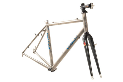 USED Custom DeSalvo 52cm Titamium QR Cyclocross/Gravel Frame w/ Carbon Fork Rim Brake /IS Disc Rear
