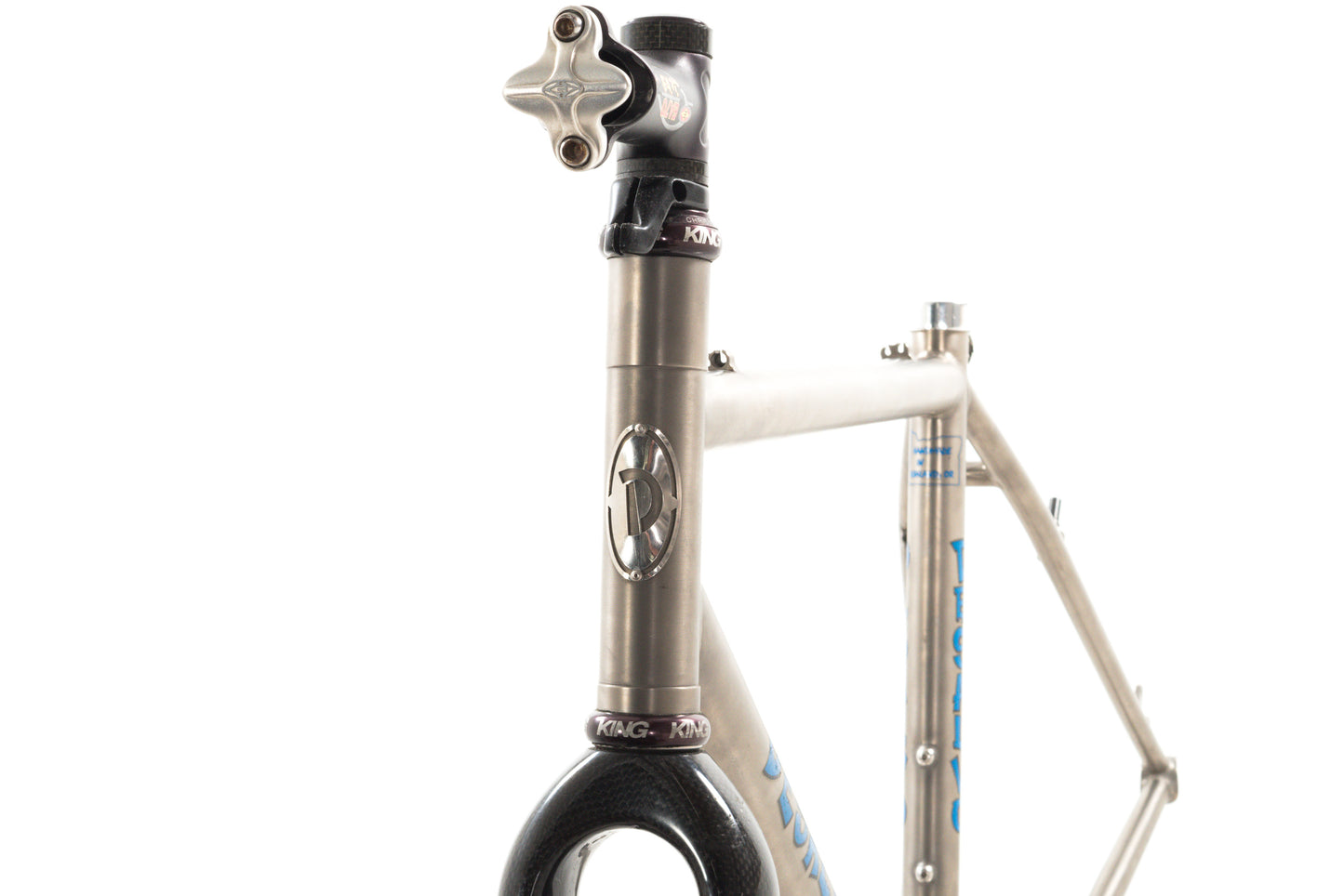 USED Custom DeSalvo 52cm Titamium QR Cyclocross/Gravel Frame w/ Carbon Fork Rim Brake /IS Disc Rear