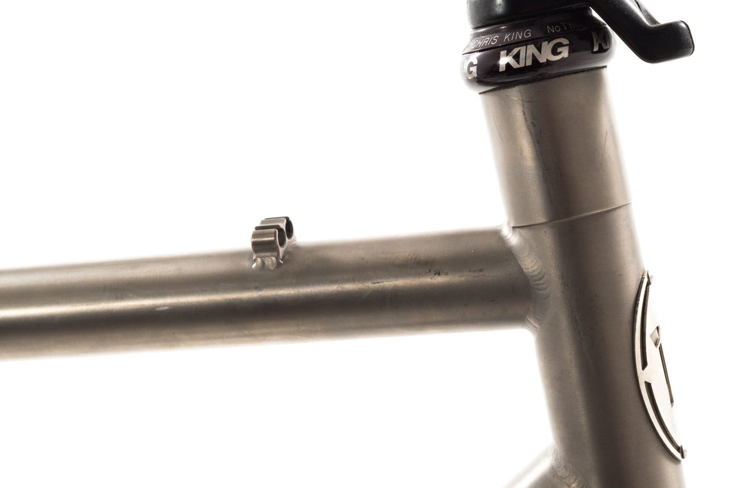 USED Custom DeSalvo 52cm Titamium QR Cyclocross/Gravel Frame w/ Carbon Fork Rim Brake /IS Disc Rear