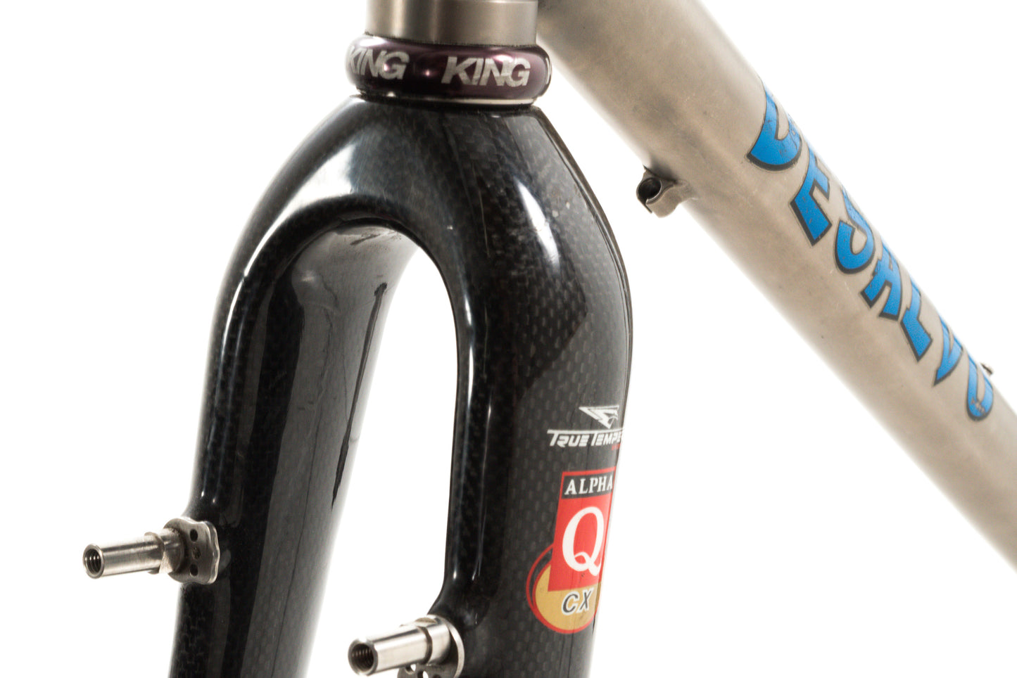 USED Custom DeSalvo 52cm Titamium QR Cyclocross/Gravel Frame w/ Carbon Fork Rim Brake /IS Disc Rear