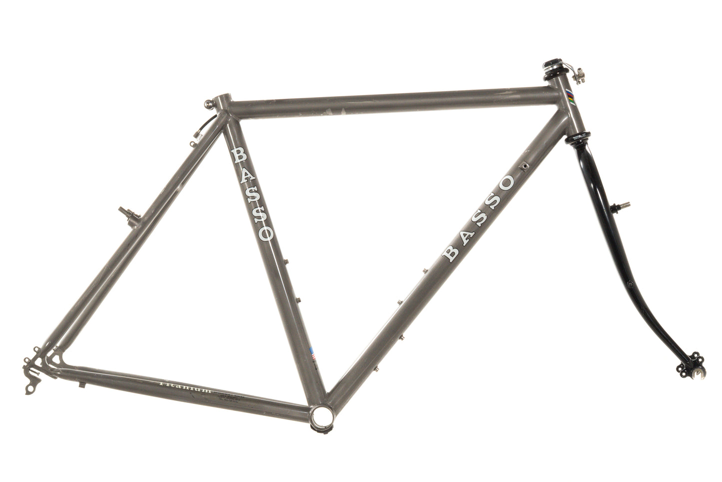 USED Basso 54cm Titanium Cyclocross/Gravel Frame w/ Threaded Steel Fork Rim Brake QR