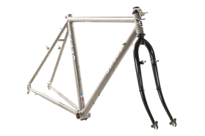 USED Basso 54cm Titanium Cyclocross/Gravel Frame w/ Threaded Steel Fork Rim Brake QR