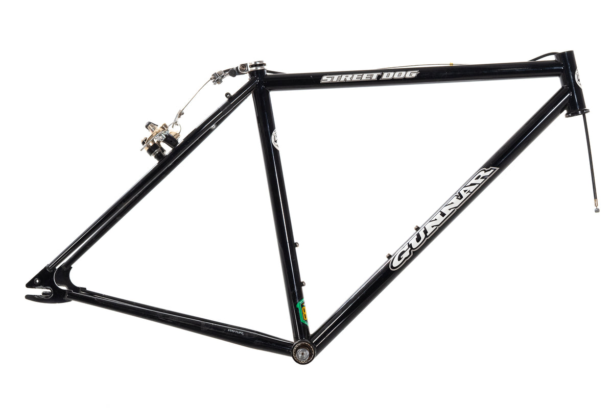 USED Gunnar Street Dog 50cm Black Steel Cyclocross Frame 1" Head Tube w/ Rear Canti Brake