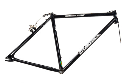 USED Gunnar Street Dog 50cm Black Steel Cyclocross Frame 1" Head Tube w/ Rear Canti Brake