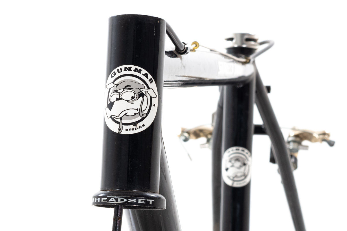 USED Gunnar Street Dog 50cm Black Steel Cyclocross Frame 1" Head Tube w/ Rear Canti Brake