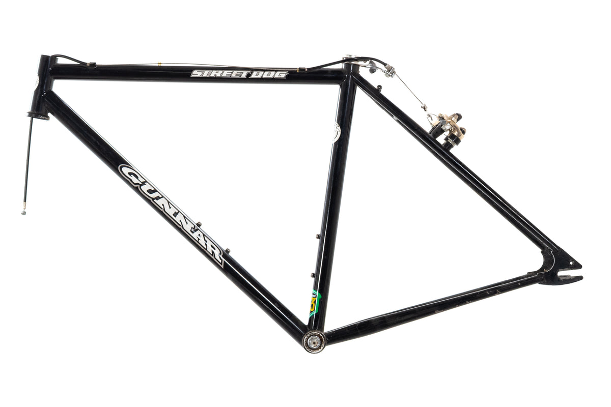 USED Gunnar Street Dog 50cm Black Steel Cyclocross Frame 1" Head Tube w/ Rear Canti Brake