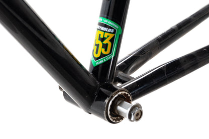 USED Gunnar Street Dog 50cm Black Steel Cyclocross Frame 1" Head Tube w/ Rear Canti Brake